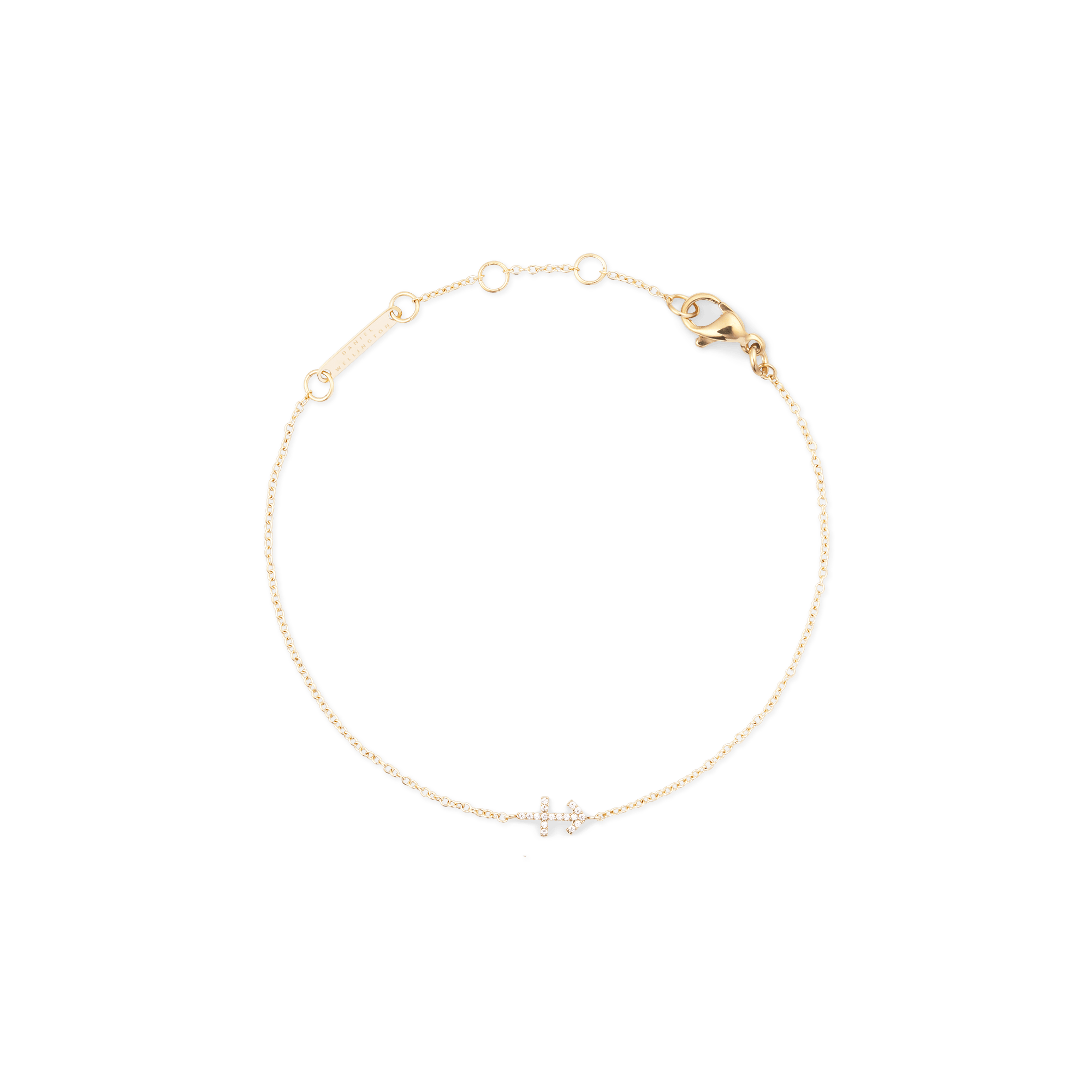 Crystal Zodiac Chain Bracelet Gold