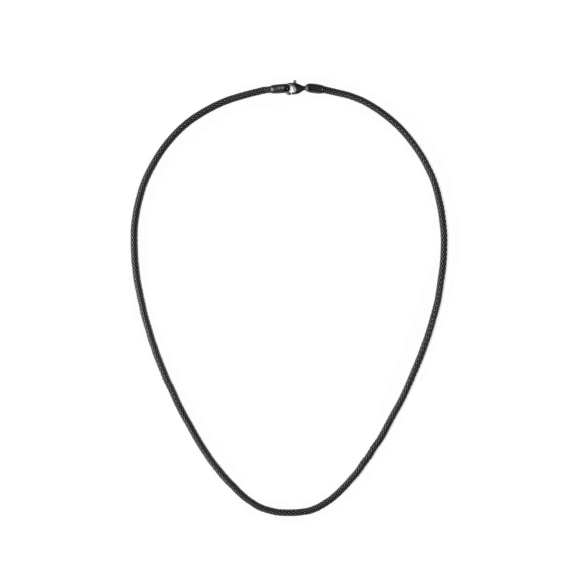 Tide Mesh Necklace Black 2.8