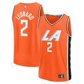Kawhi Leonard LA Clippers Fanatics 2025/26 City Edition Fast Break Jersey - Orange