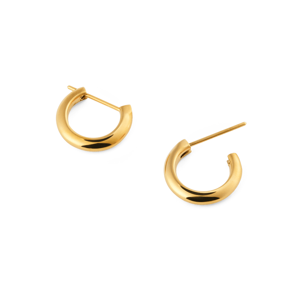 Arch Earrings Gold 9mm