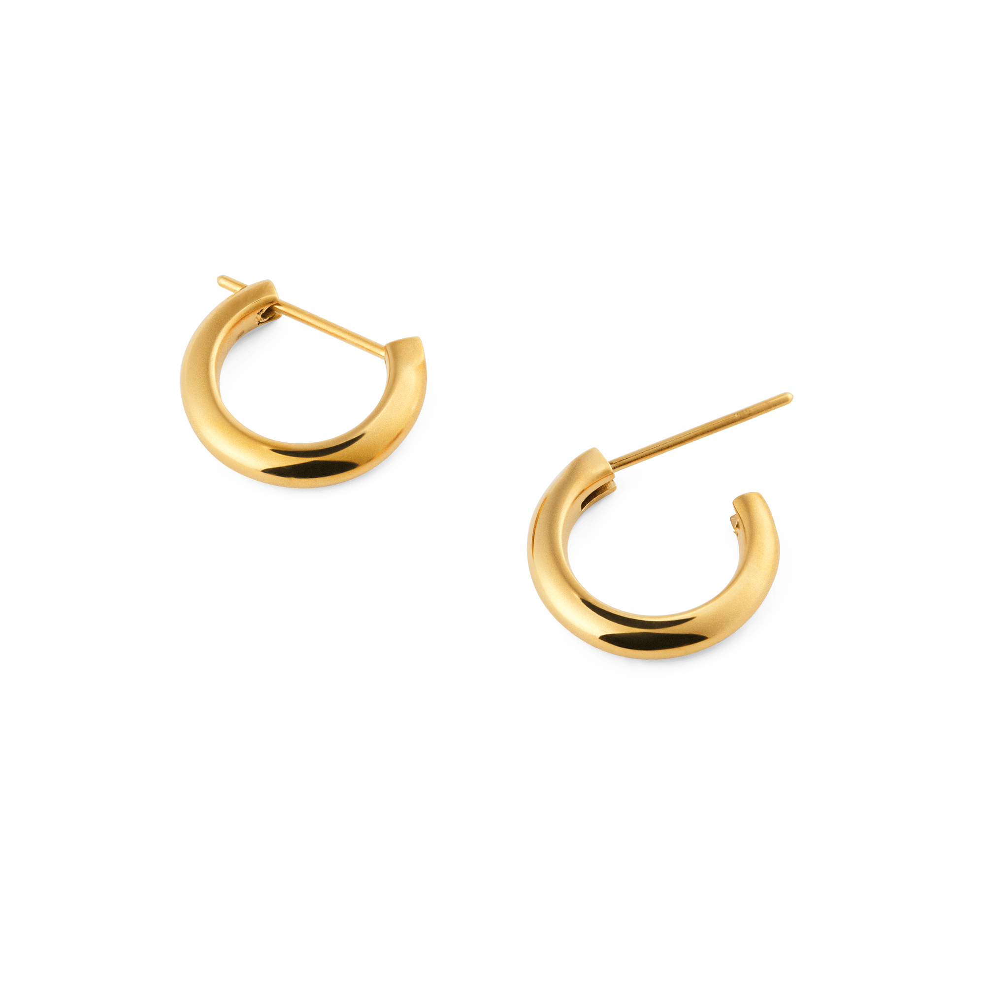 Arch Earrings Gold 9mm