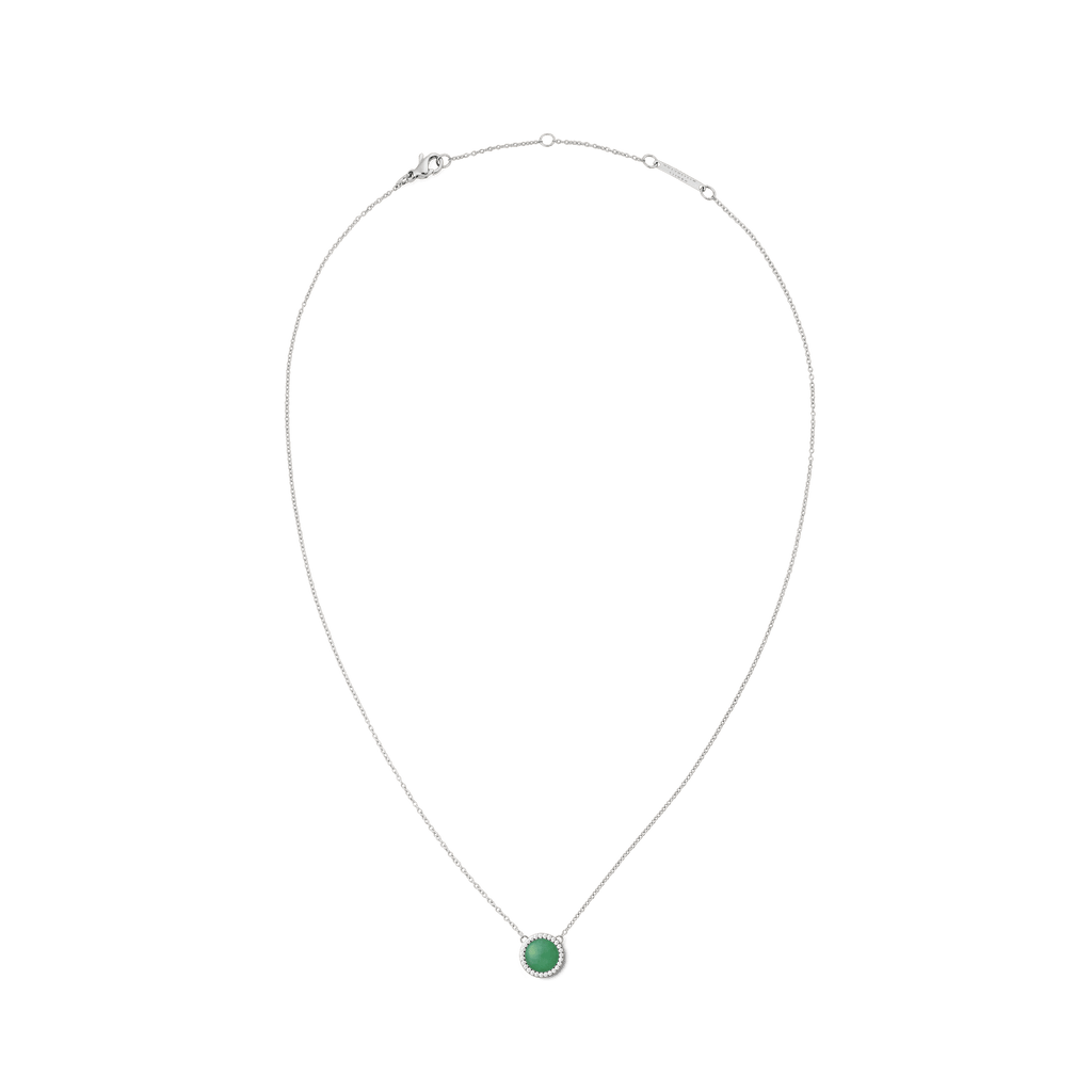 Audrey Necklace Jade Silver