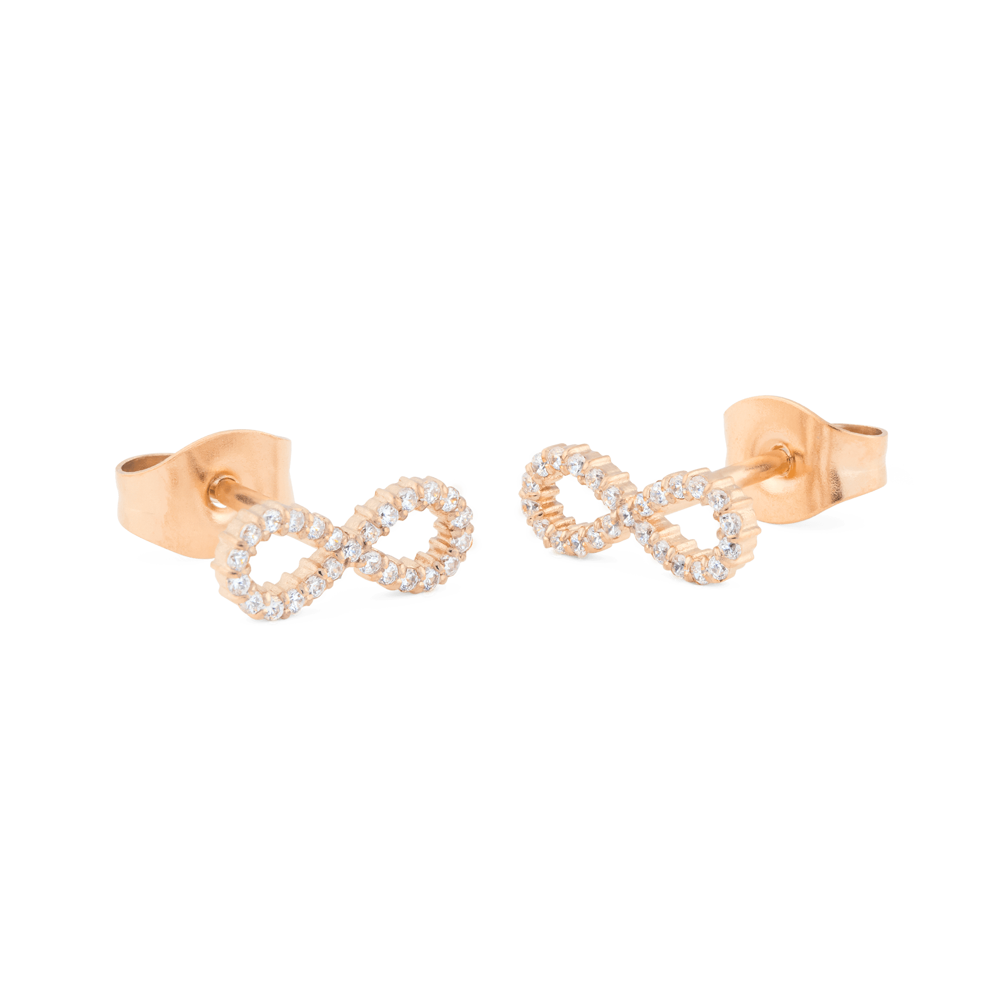 Mirelle Infinity Earrings Rose Gold