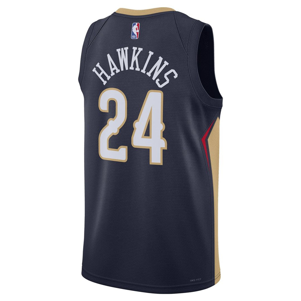 Jordan Hawkins New Orleans Pelicans Nike Unisex Swingman Jersey - Icon Edition - Navy