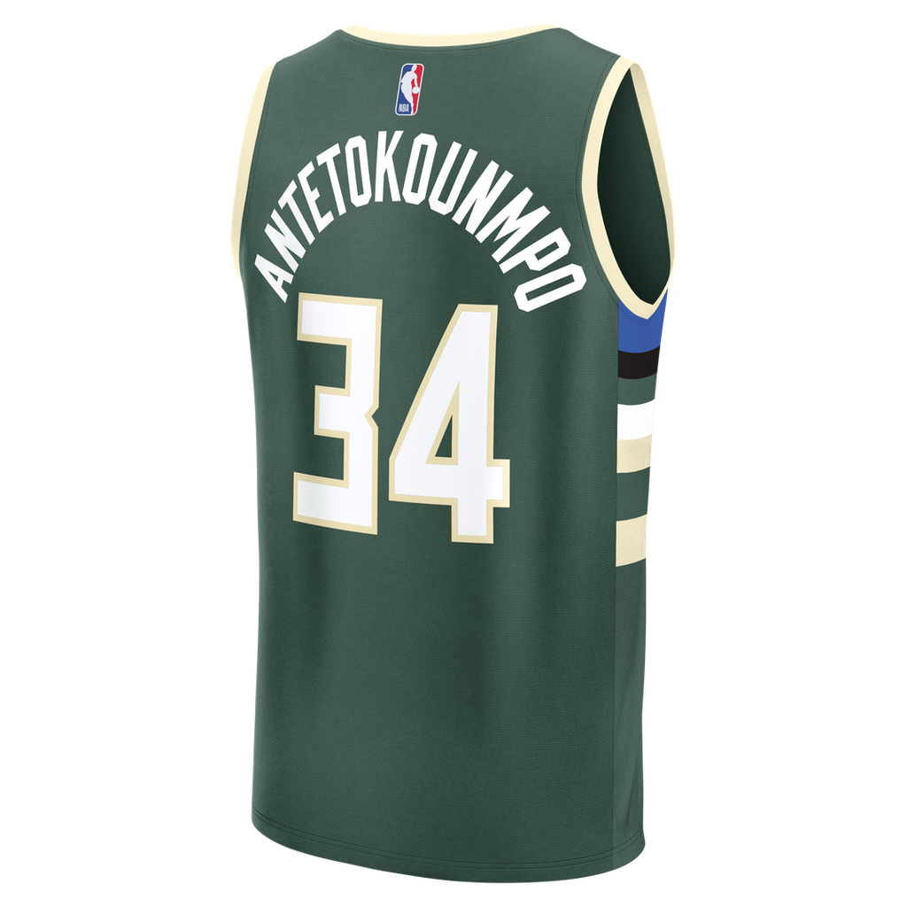 Giannis Antetokounmpo Milwaukee Bucks Fanatics Fast Break Replica Player Jersey - Icon Edition - Hunter Green
