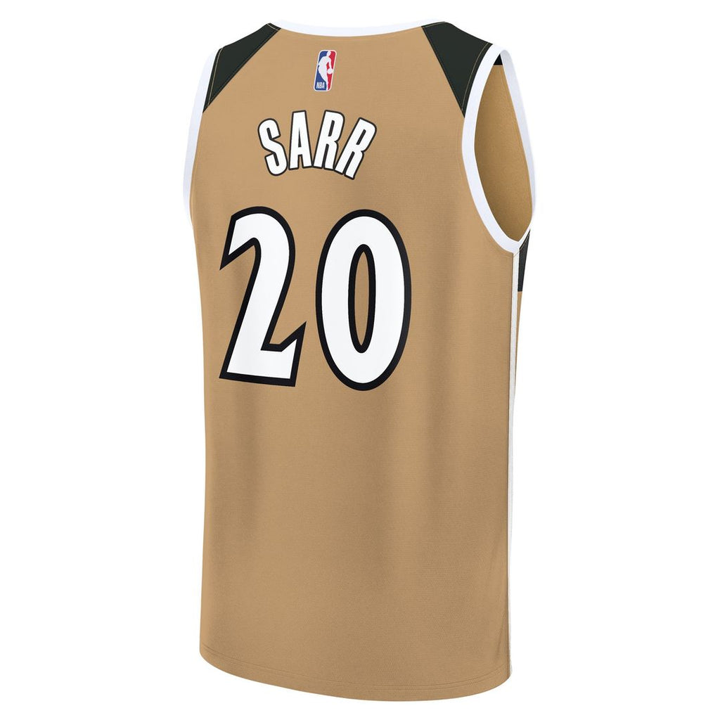 Alex Sarr Washington Wizards Fanatics 2025/26 City Edition Fast Break Jersey - Gold