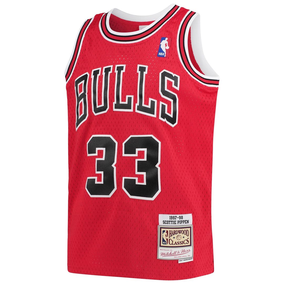 Scottie Pippen Chicago Bulls Mitchell & Ness Youth Hardwood Classics Swingman Throwback Jersey - Black