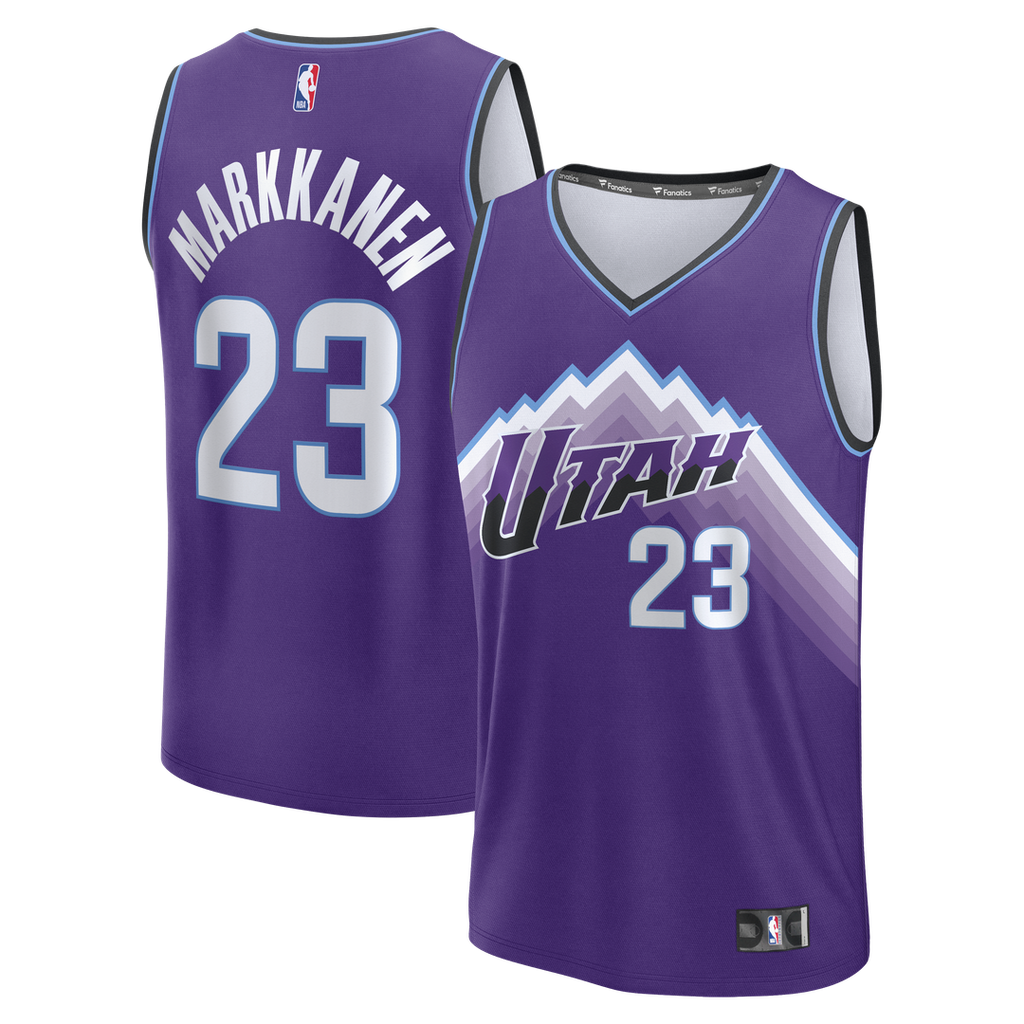 Lauri Markkanen Utah Jazz Fanatics Youth Fast Break Replica Jersey - Icon Edition - Purple