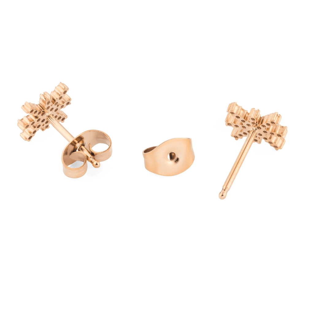 Mirelle Star Earrings Rose Gold