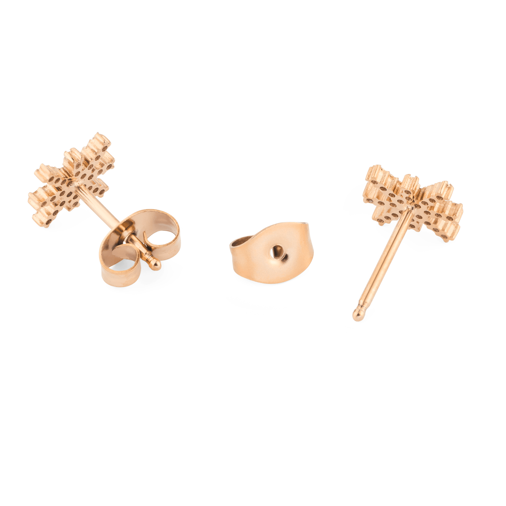 Mirelle Star Earrings Rose Gold