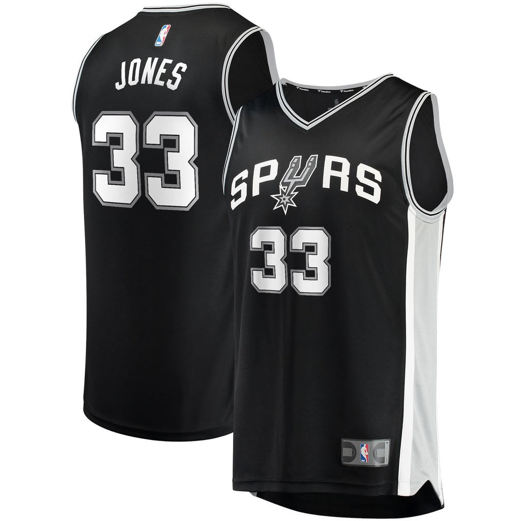Tre Jones San Antonio Spurs Fanatics Fast Break Replica Jersey - Icon Edition - Black