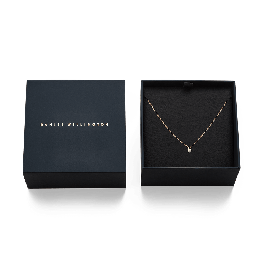 Mirelle Solitaire Necklace Rose Gold