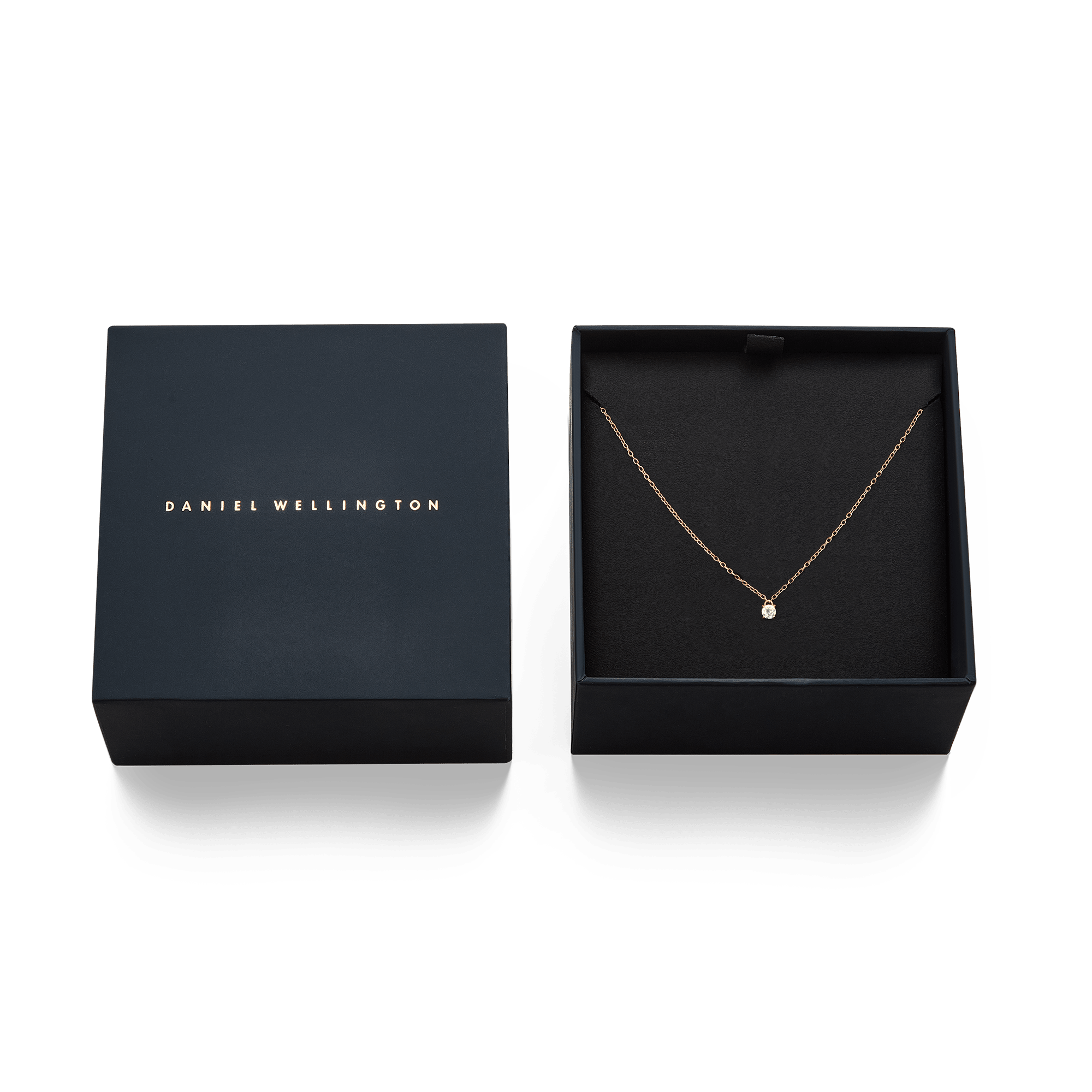 Mirelle Solitaire Necklace Rose Gold
