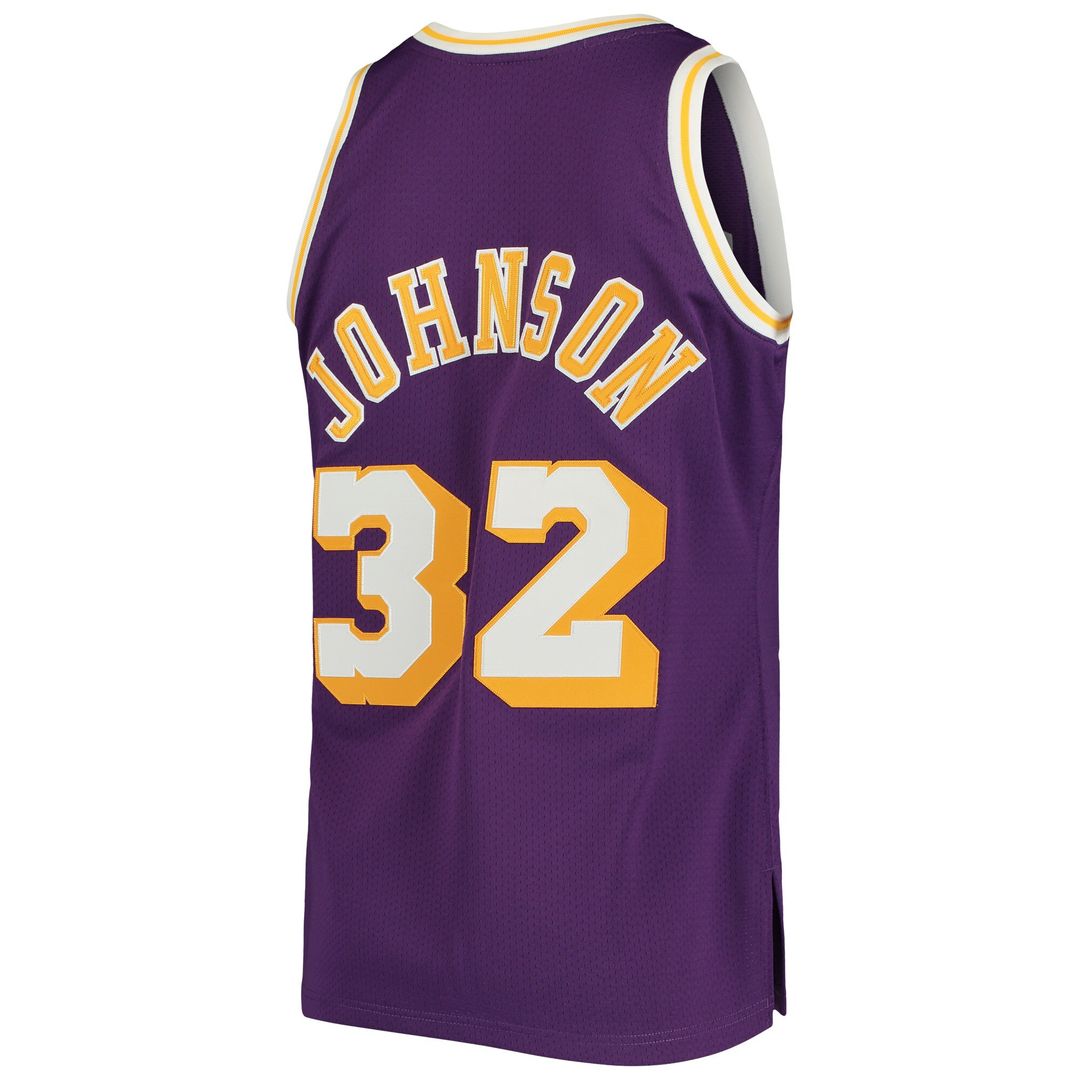 Magic Johnson Los Angeles Lakers Mitchell & Ness 1984/85 Hardwood Classics Authentic Jersey - Purple