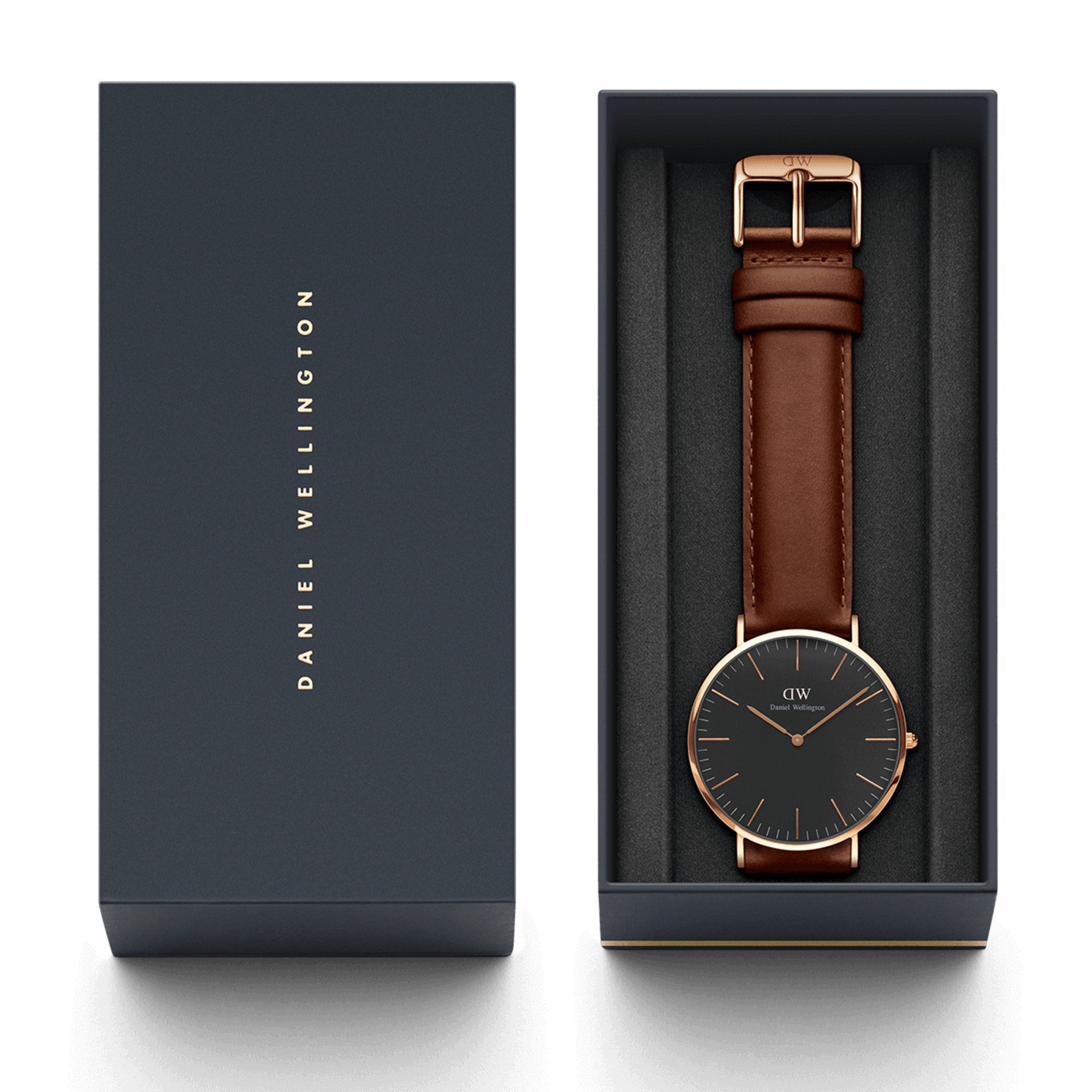 Classic St Mawes Black Rose Gold