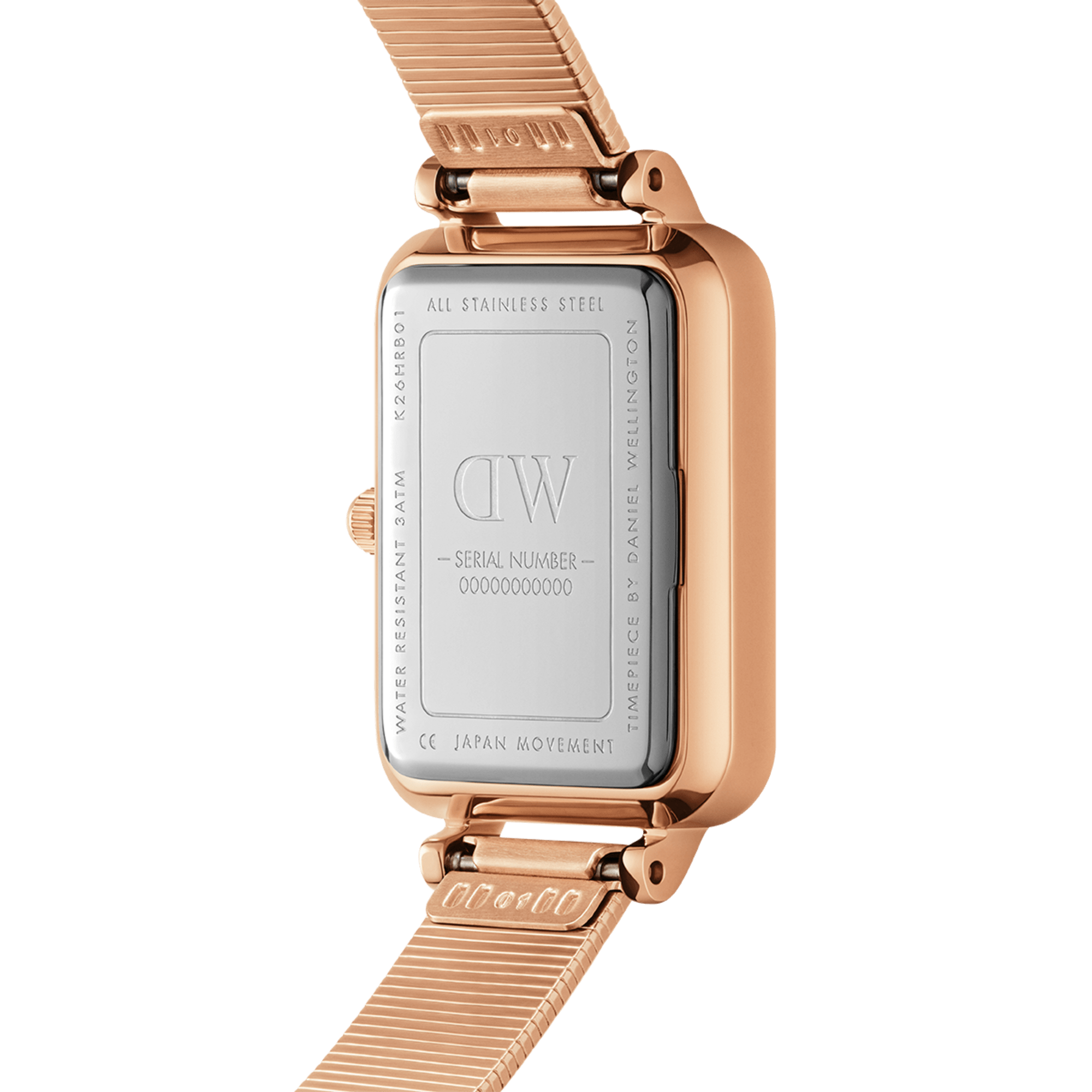 Quadro Lumine Pressed Piano White MoP Rose Gold