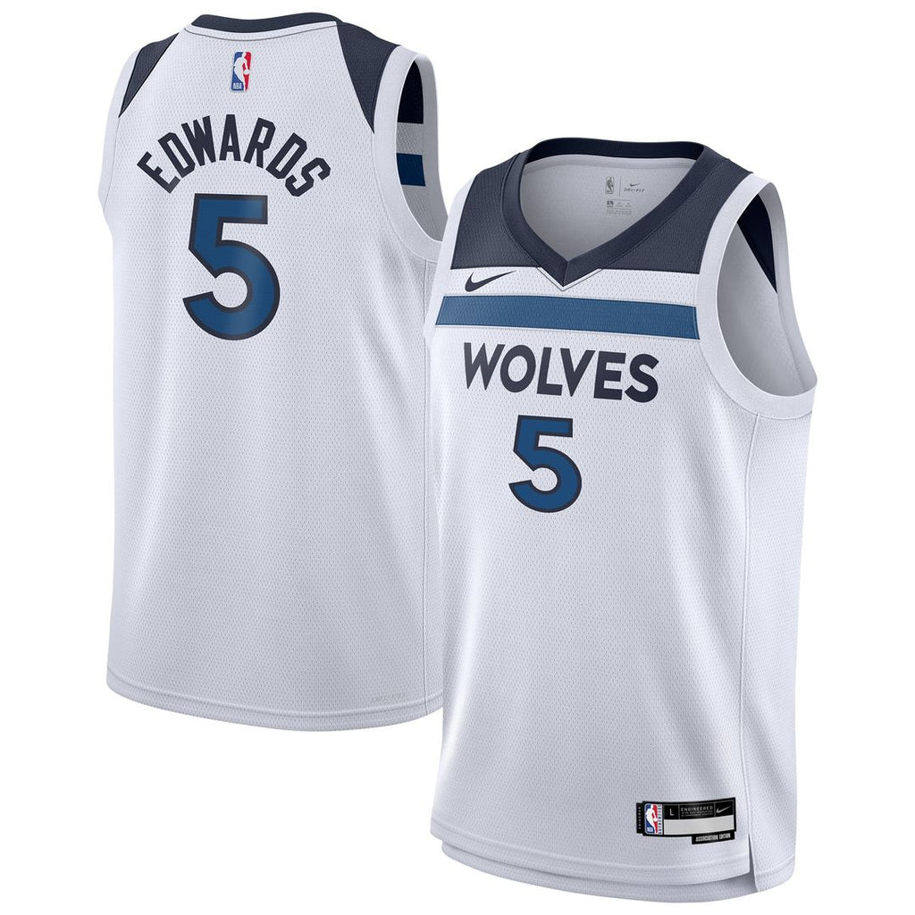 Anthony Edwards Minnesota Timberwolves Nike Youth Swingman Jersey - Association Edition - White