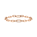 Crystal Link Bracelet Rose Gold