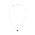Audrey Necklace Red Agathe Silver