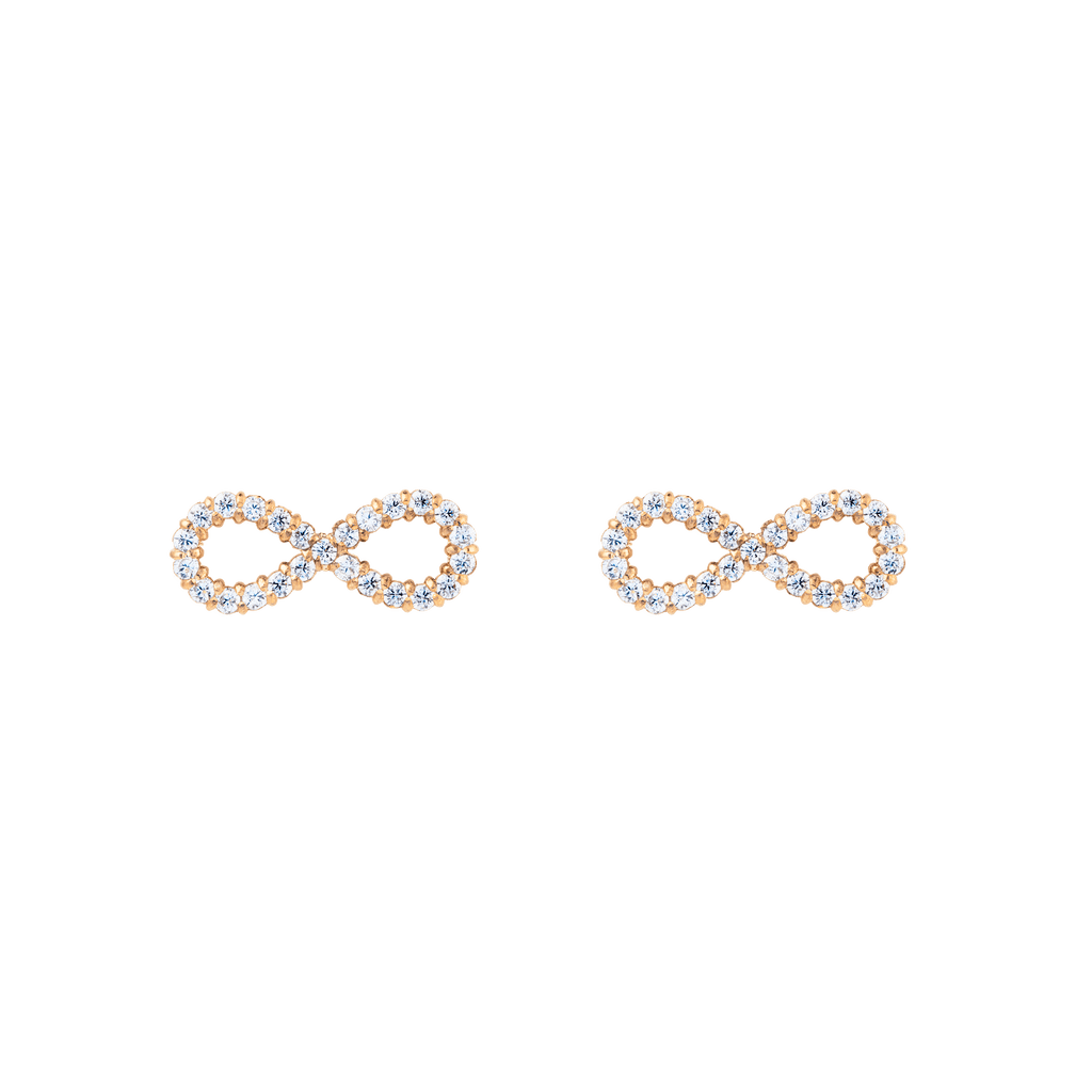 Mirelle Infinity Earrings Rose Gold