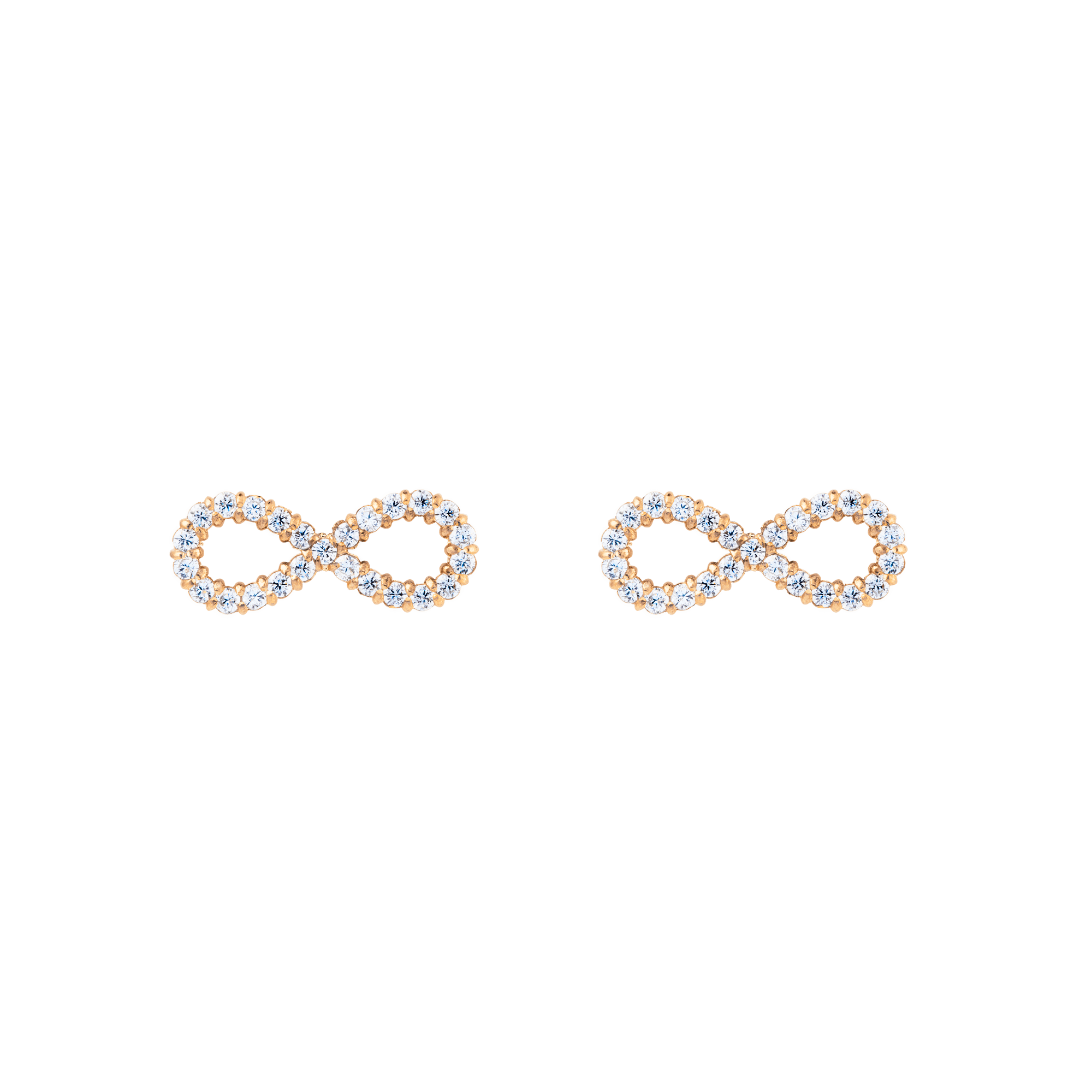 Mirelle Infinity Earrings Rose Gold