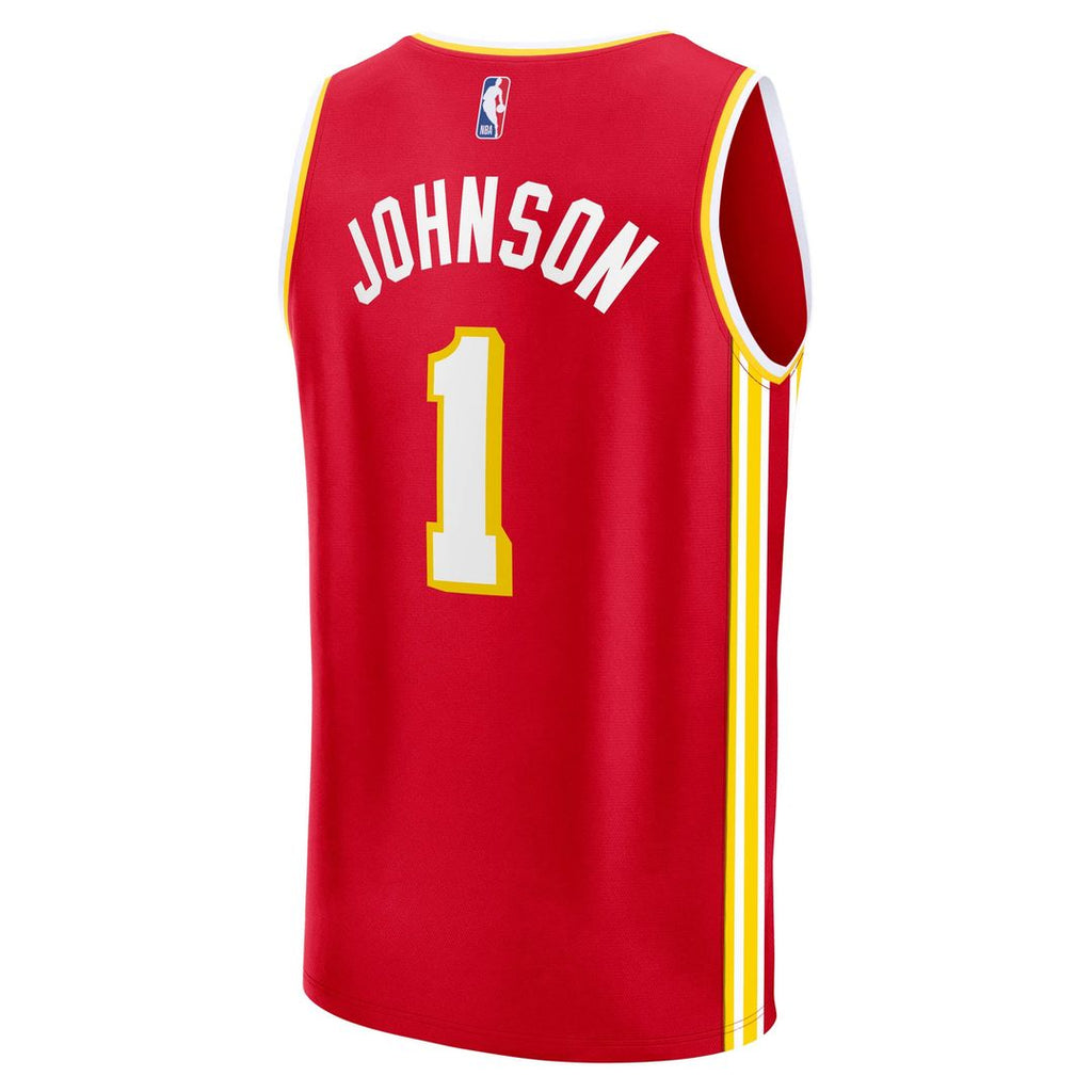 Jalen Johnson Atlanta Hawks Fanatics Fast Break Replica Jersey - Icon Edition - Red