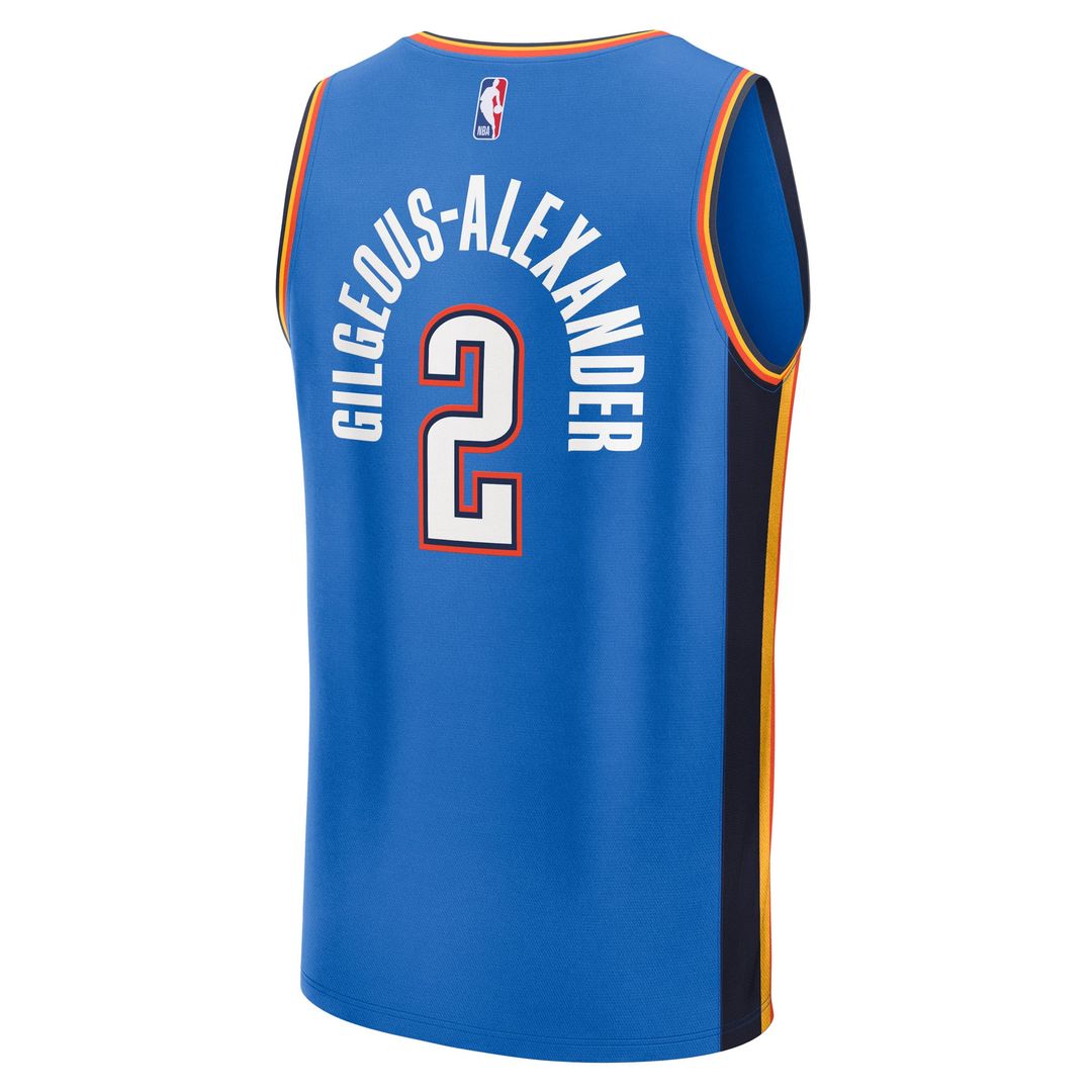 Shai Gilgeous-Alexander Oklahoma City Thunder Fanatics Big & Tall Fast Break Jersey - Icon Edition - Blue