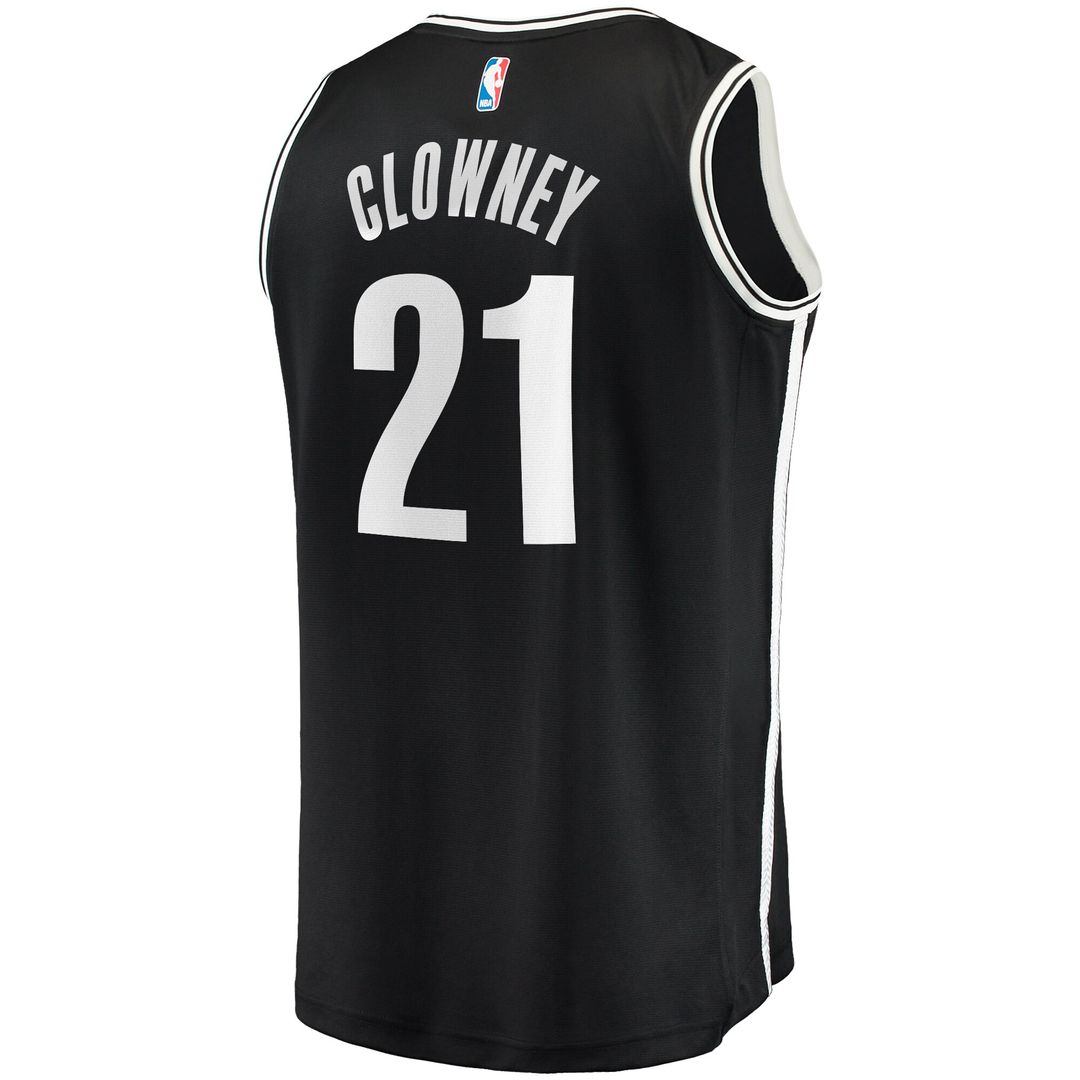 Noah Clowney Brooklyn Nets Fanatics  Fast Break Replica Jersey - Icon Edition - Black