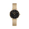 Petite Lumine Pressed Piano Black MoP Gold