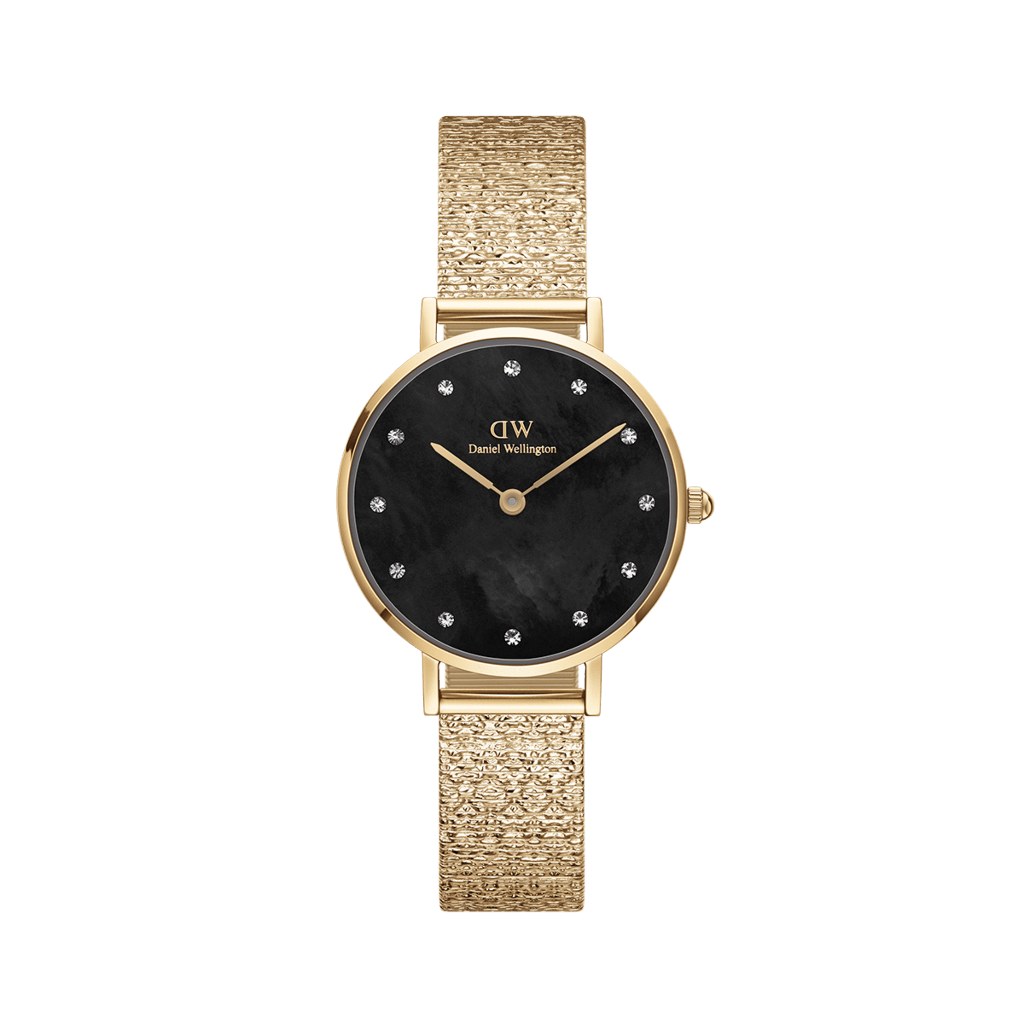 Petite Lumine Pressed Piano Black MoP Gold