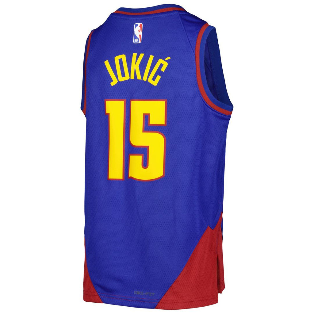 Nikola Jokic Denver Nuggets Jordan Brand Youth Swingman Jersey - Statement Edition - Blue