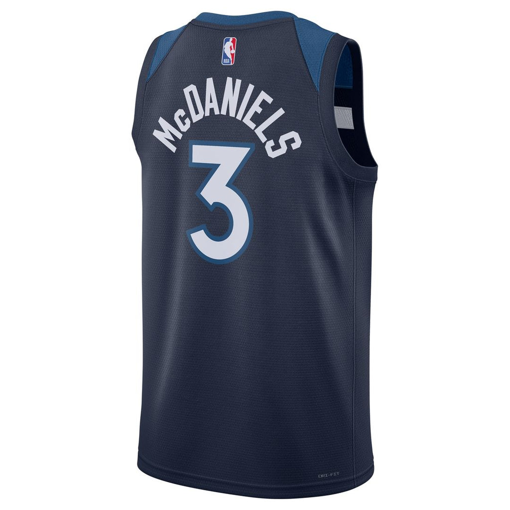 Jaden McDaniels Minnesota Timberwolves Nike Unisex Swingman Player Jersey - Icon Edition - Navy
