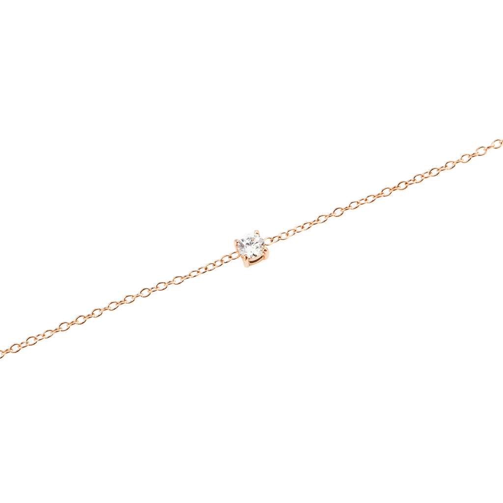Mirelle Solitaire Bracelet Rose Gold