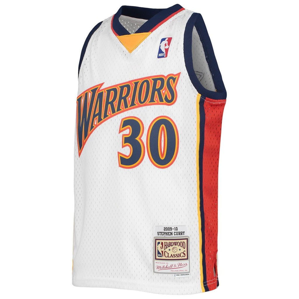 Stephen Curry Golden State Warriors Mitchell & Ness Youth 2009-10 Hardwood Classics Swingman Jersey - White