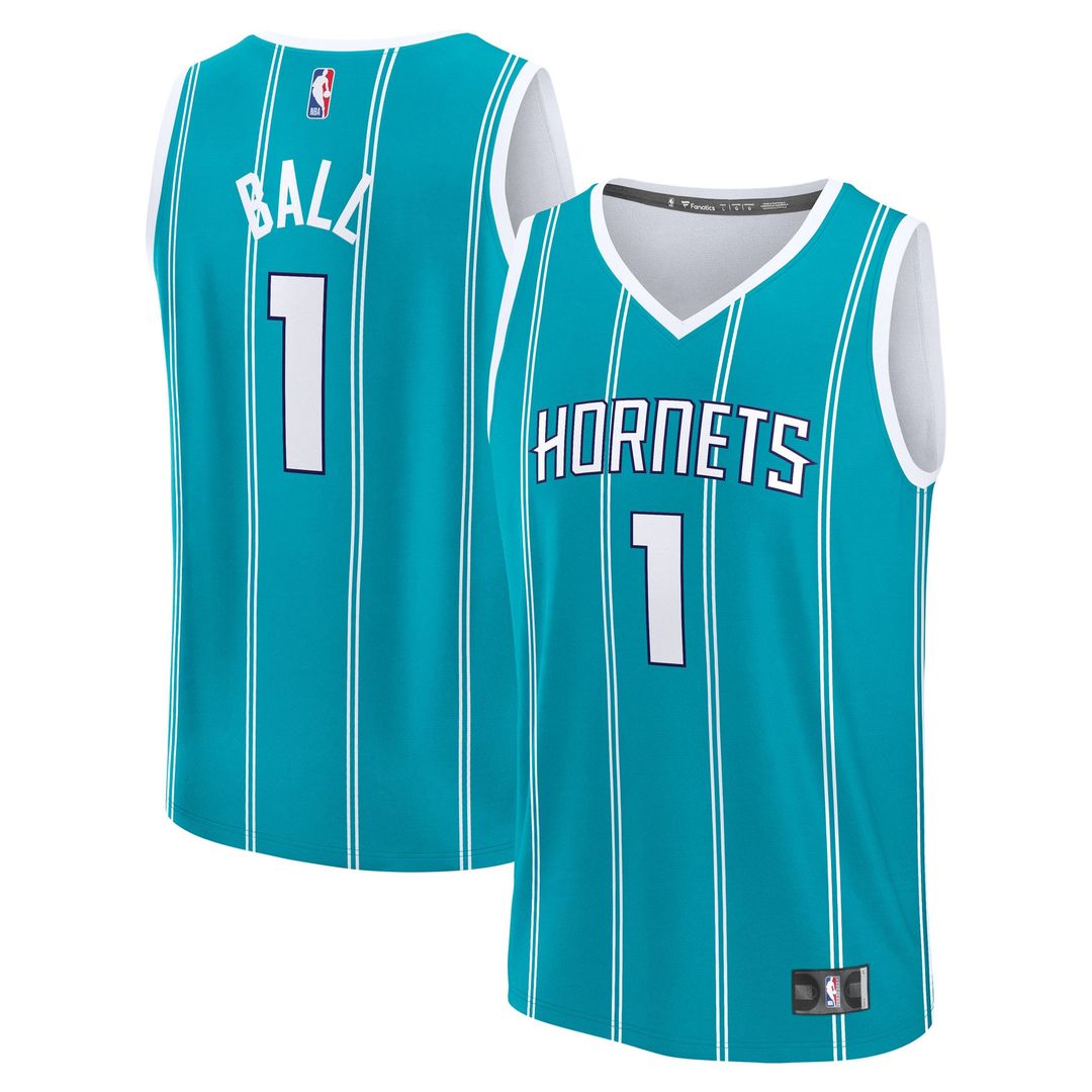 LaMelo Ball Charlotte Hornets Fanatics Fast Break Replica Player Jersey - Icon Edition - Teal