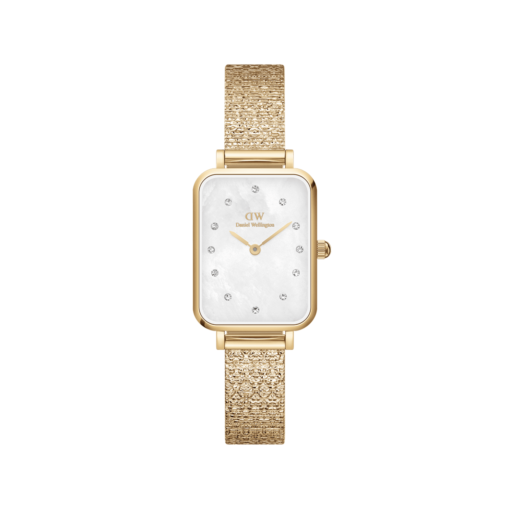Quadro Lumine Pressed Piano White MoP Gold