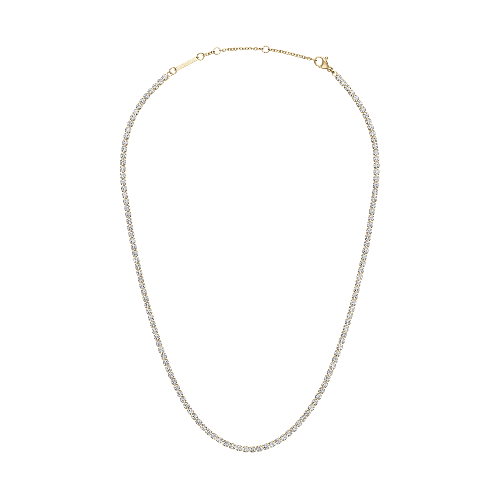 Classic Tennis Necklace Gold