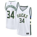 Giannis Antetokounmpo Milwaukee Bucks Fanatics Fast Break Replica Player Jersey - Association Edition - White