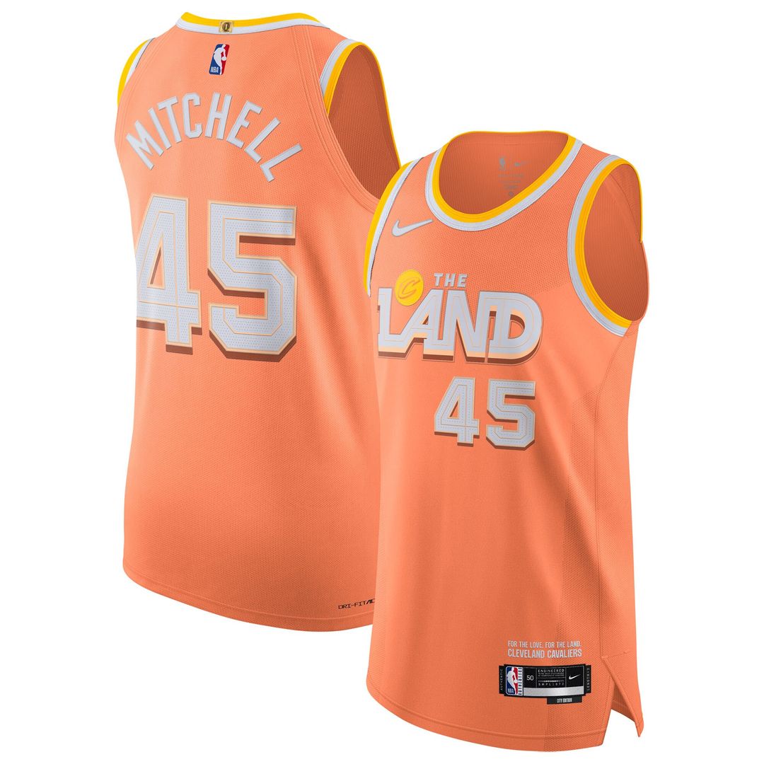 Donovan Mitchell Cleveland Cavaliers Nike Unisex 2025/26 Authentic Jersey - City Edition - Orange