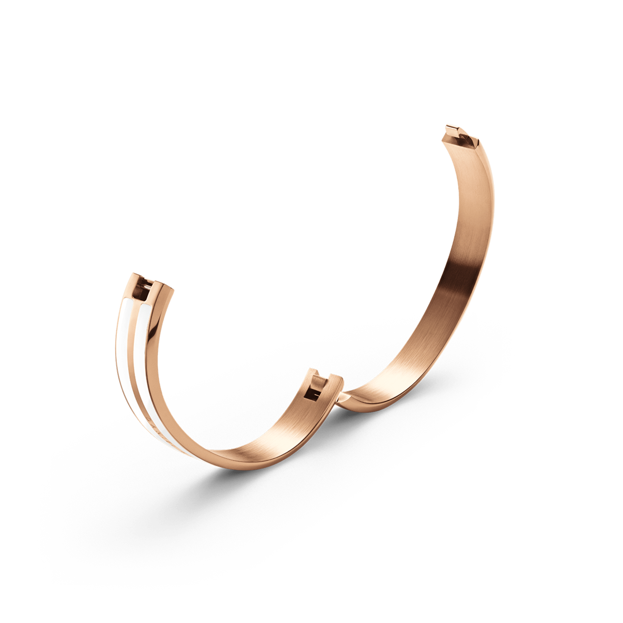 Emalie Infinite Rose Gold Satin White