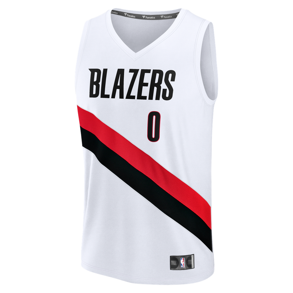 Damian Lillard Portland Trail Blazers Fanatics Fast Break Replica Jersey - White - Association Edition