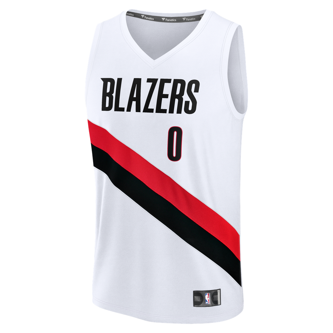 Damian Lillard Portland Trail Blazers Fanatics Fast Break Replica Jersey - White - Association Edition