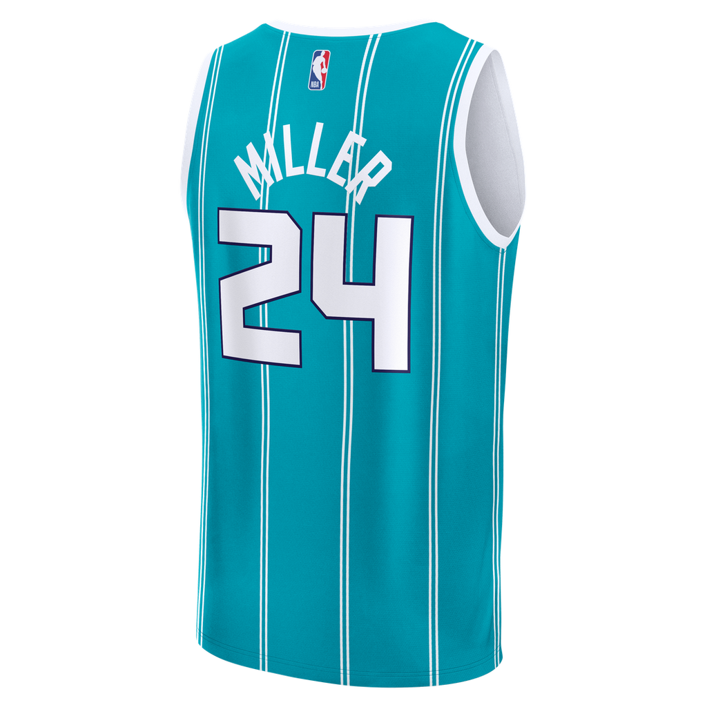 Brandon Miller Charlotte Hornets Fanatics Youth Fast Break Replica Jersey - Teal - Icon Edition