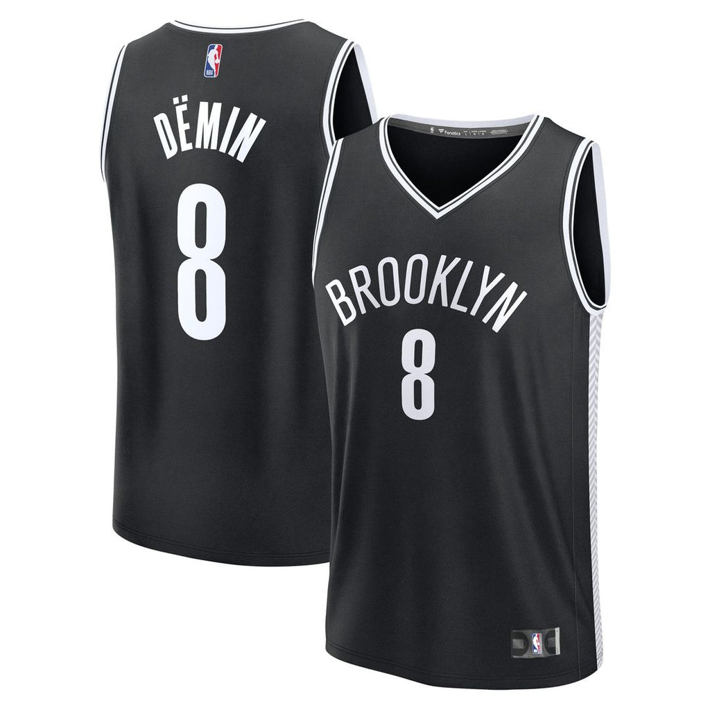 Egor Dëmin Brooklyn Nets Fanatics Fast Break Replica Jersey - Black - Icon Edition