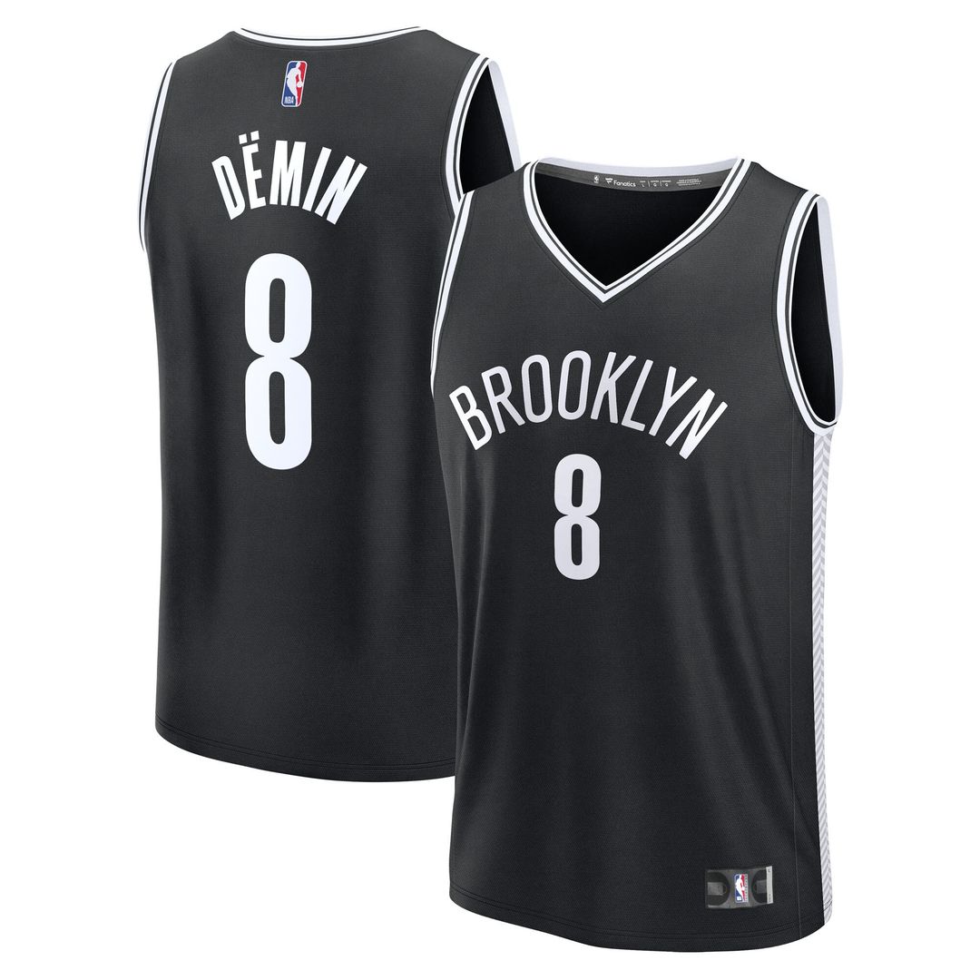 Egor Dëmin Brooklyn Nets Fanatics Fast Break Replica Jersey - Black - Icon Edition