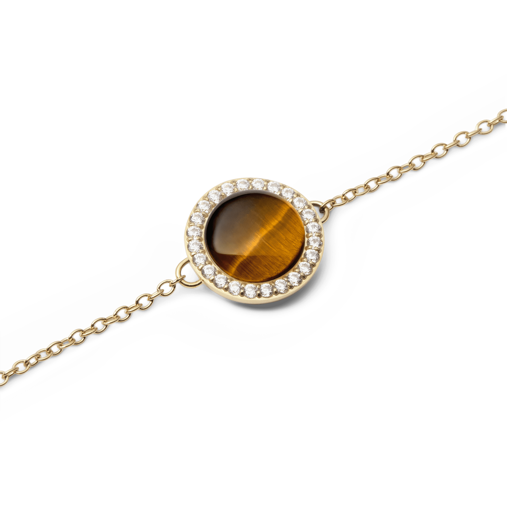 Audrey Bracelet Tiger Eye Gold