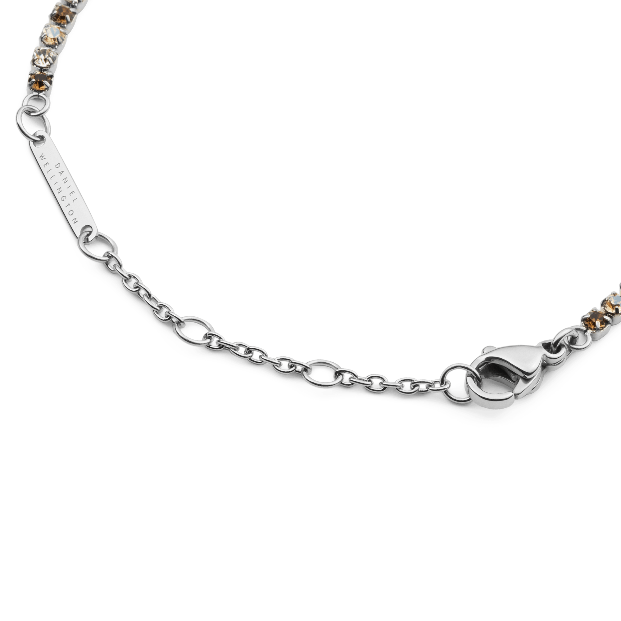 Classic Tennis Bracelet Honey Combo Silver