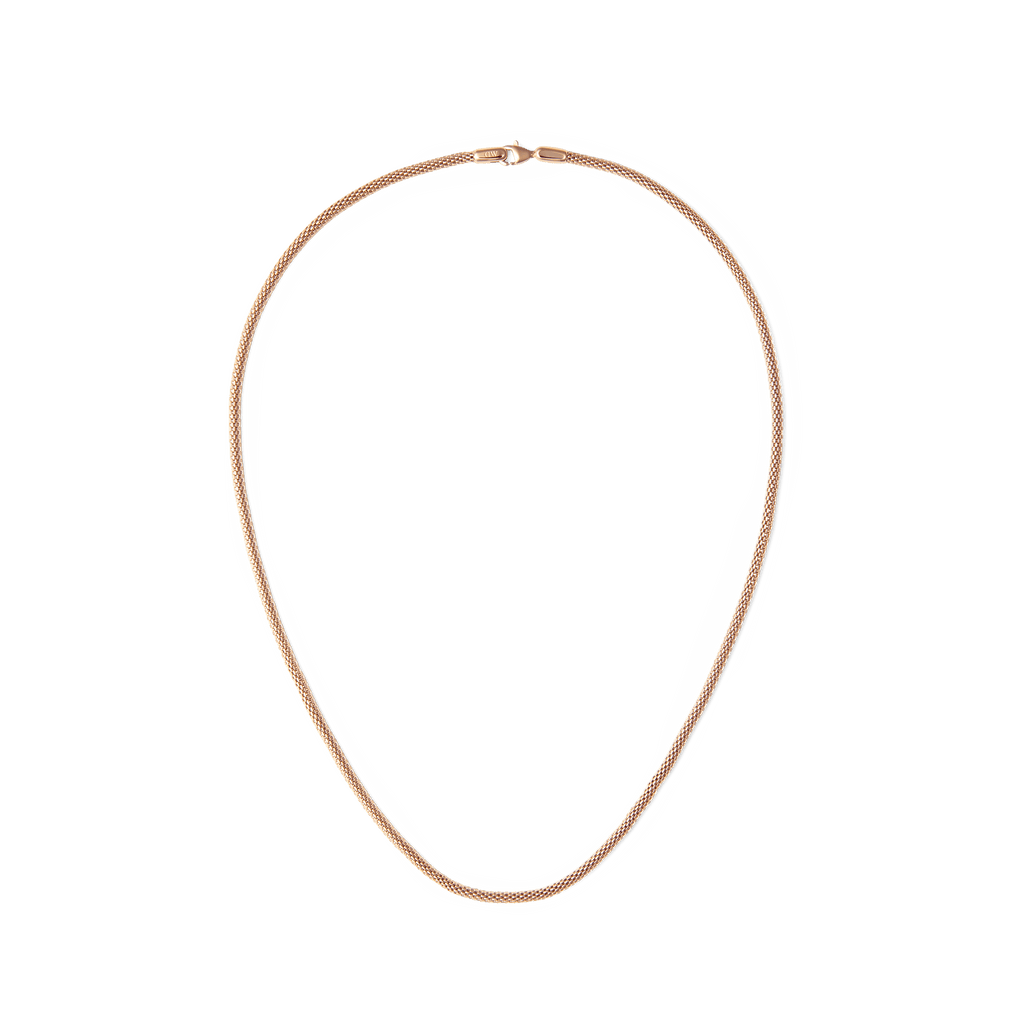 Tide Mesh Necklace Rose Gold 2.8