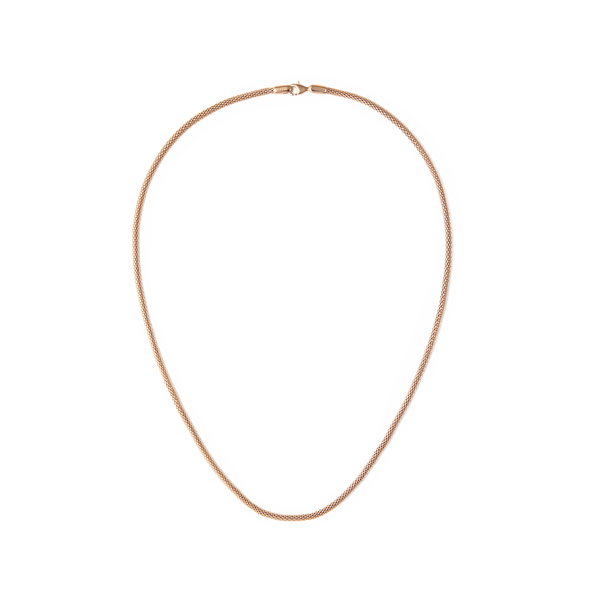 Tide Mesh Necklace Rose Gold 2.8