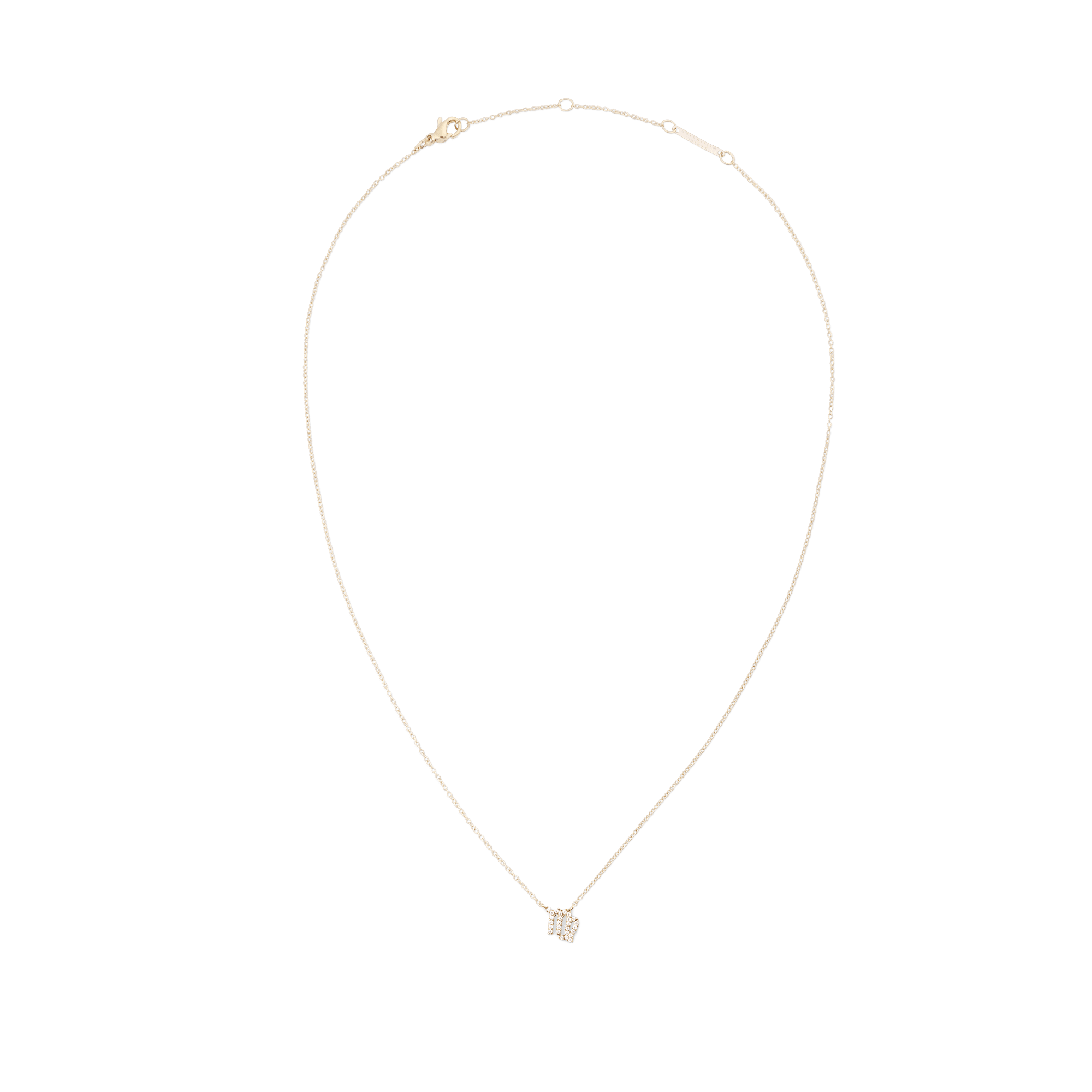 Crystal Zodiac Chain Necklace Gold